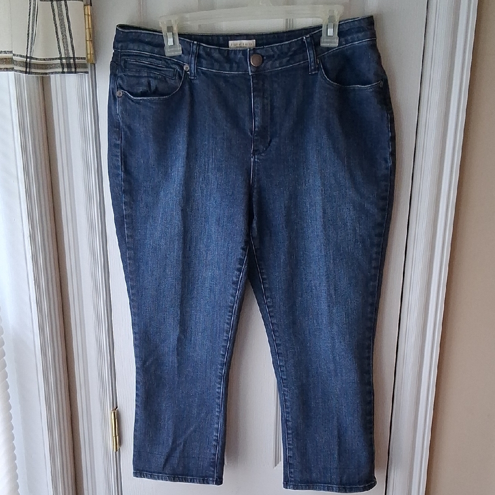 Coldwater Creek Dark Blue Capri Women's Jeans